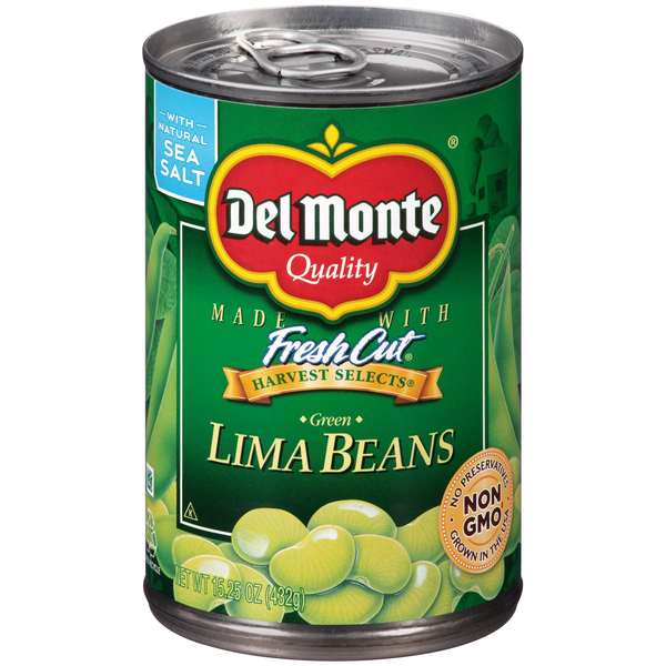 Del Monte Del Monte Harvest Select Green Lima Bean 15.25 oz. Can, PK12 2000901